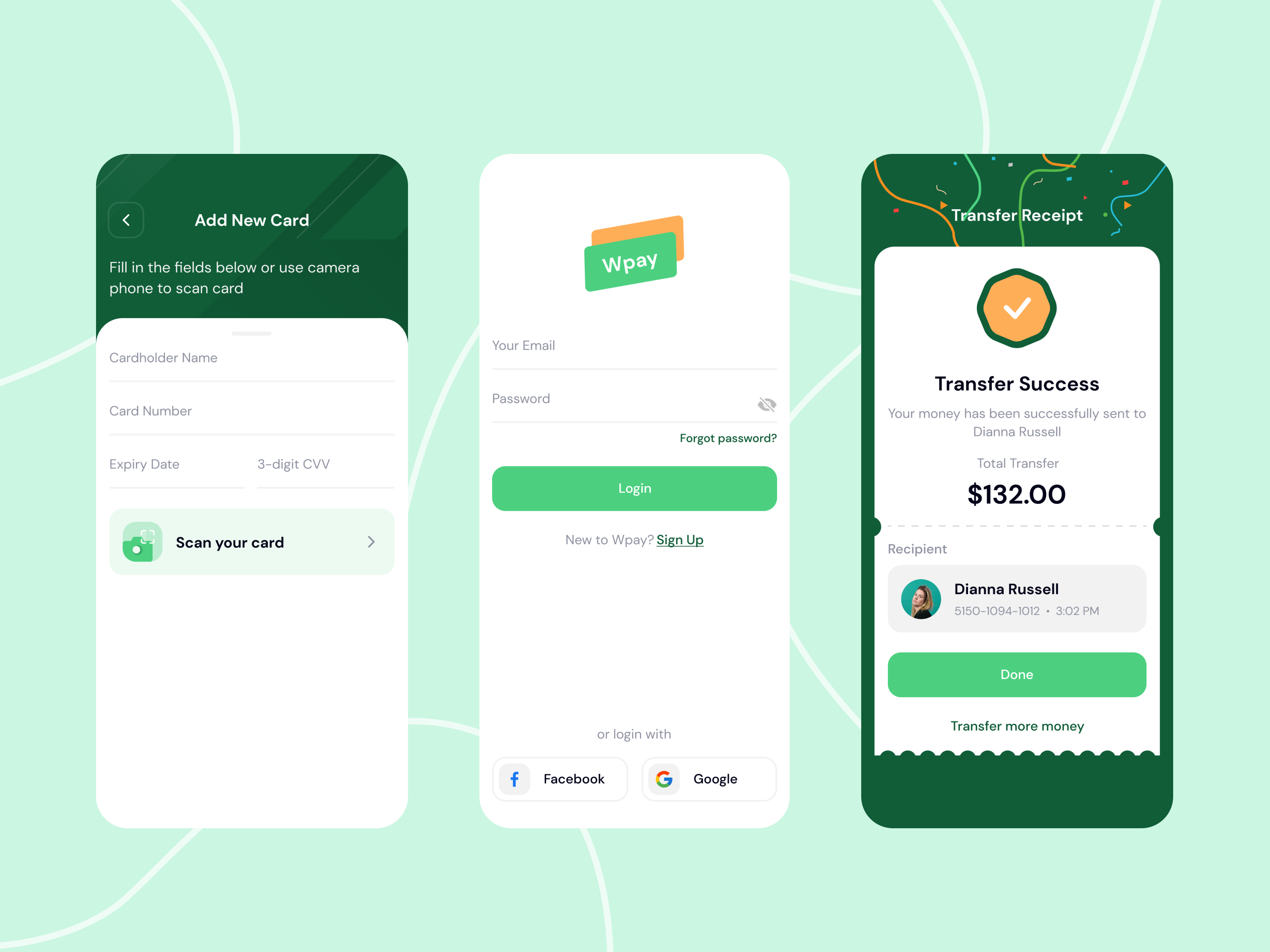 WPay App - Modern E-wallet App UI Design Kit by Illiyin Studio on Dribbble