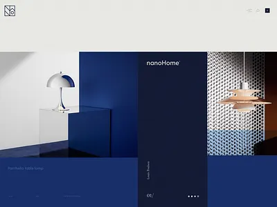 nanoHome website branding logo ui ux website