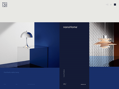 nanoHome website branding logo ui ux website