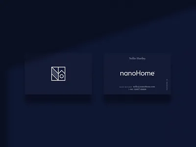 nanoHome business cards branding businesscard logo