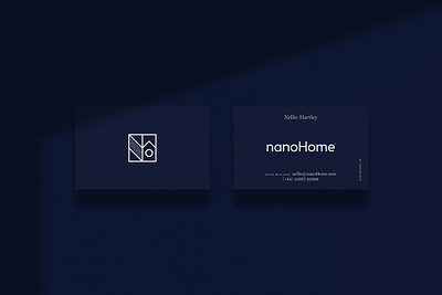 nanoHome business cards branding businesscard logo