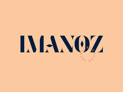 IMANOZ chocolate branding cacao chocolate design imanoz logo navy blue pure