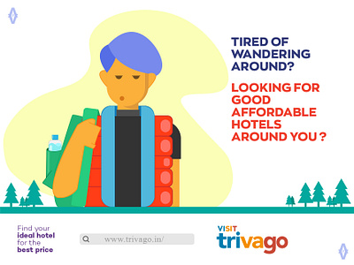 TRIVAGO® art artwork flat design graphic design illustration