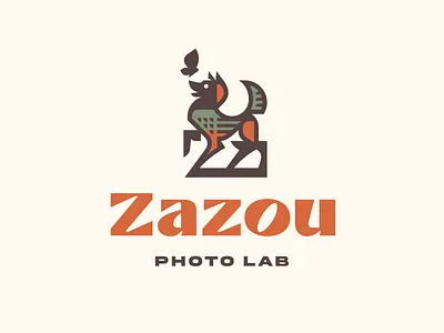Zazou Photo Lab v.3 animal branding butterfly character cute dog geometric geometric animal illustration logo logotype mascot modern logo monochrome nature pet pets vector
