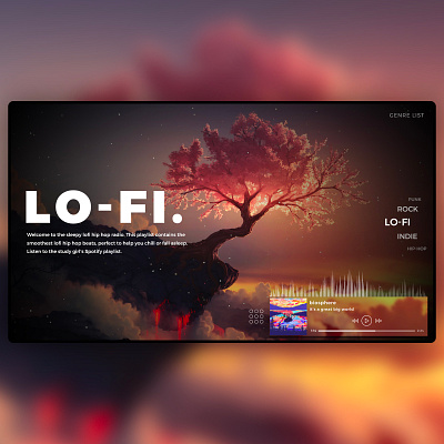 Genre Music App User Interface app art artist design music site ui uidesign uiux ux web design webapp webdesign