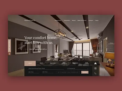Minimal Luxury Property UI/UX design minimal ui ux web website