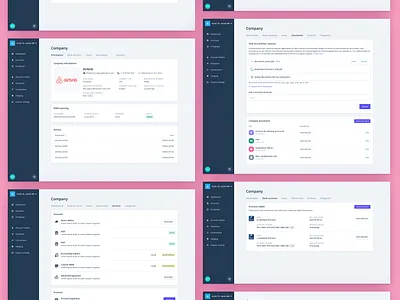 iBanFirst - Company Page app card company company profile dashboard fintech settings settings page ui user interface ux