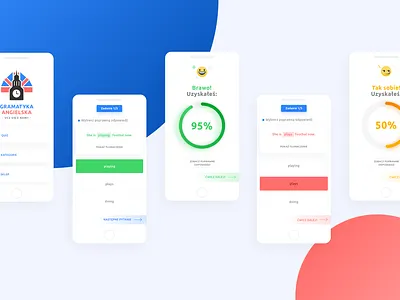 English Learning Platform colors design english interface learning mobile app rebranding ui ux