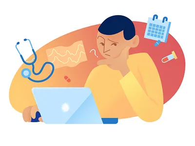 Illustrations for the clinic's website care clinic design doctor hospital illustraion maternity hospital medicine search web