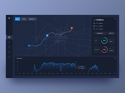 GPS Tracking System clean design gps product tracking ui ux