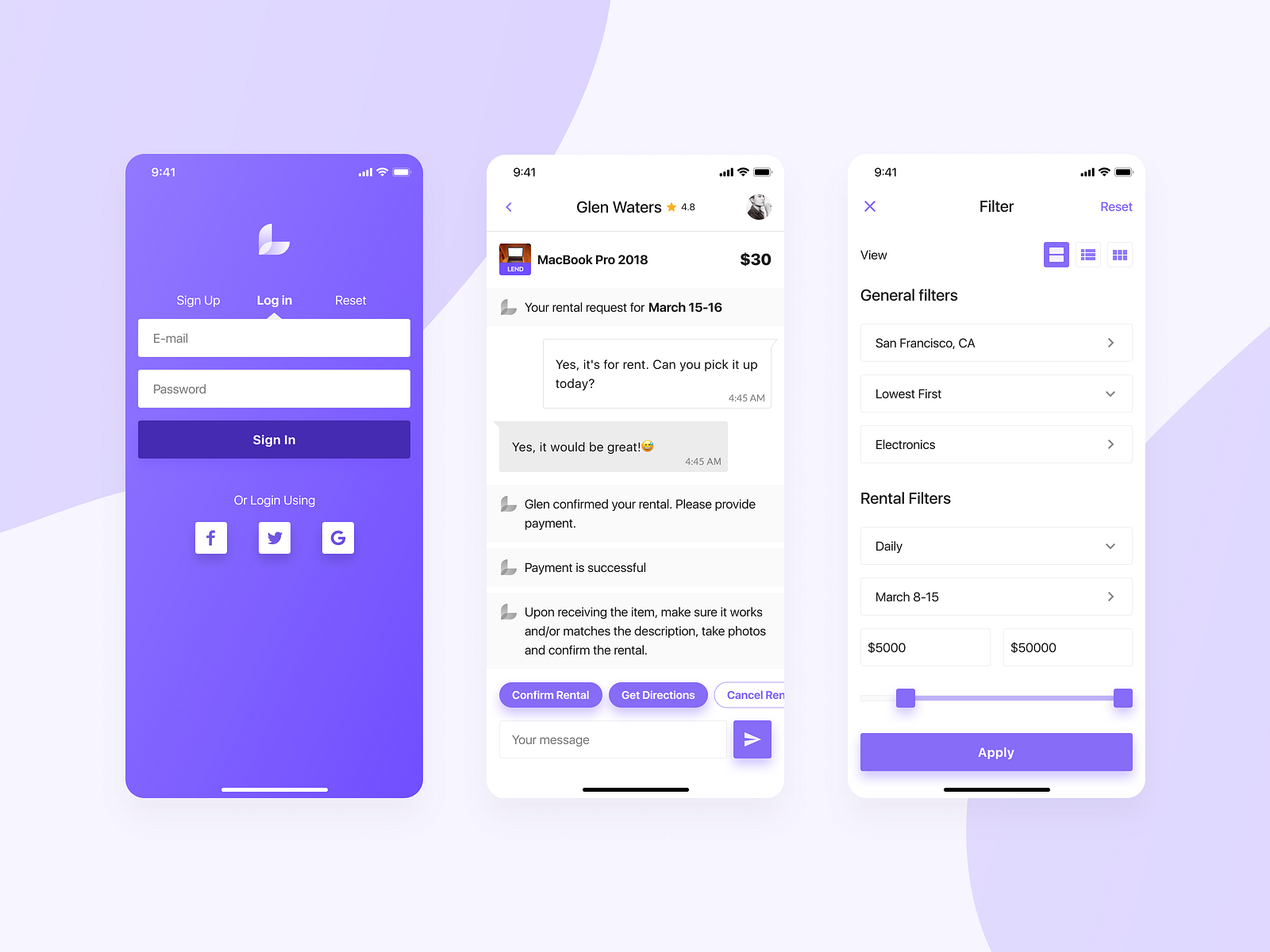 Lendli App Design by khutornyi roman on Dribbble