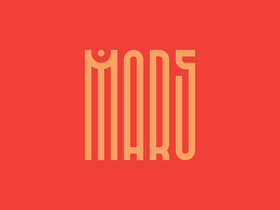 Planets Series 02 - MARS branding design handlettering handtype lettering logo logotype type typedesign typography