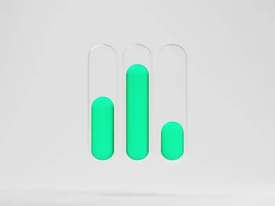 Bubble Up 3d 3d animation animated animation bar chart blender blender3d chart illustration loader statistics