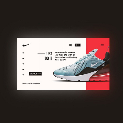 JUST DO IT design hand drawn home homepage nike nike air nike ui ui uiux ux web