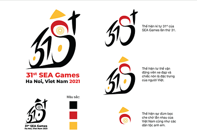 Logo SEA games 31 | Bui Nguyen Bao Anh 01 branding design flat hanoi illustration illustrator logo minimal seagames seagames31 seagamesvn vector