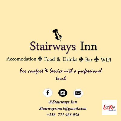 Stairways Inn ad ad bar residence social media marketing socialmedia
