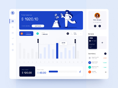 Save Money Web App balance banking banking app budget cost credit card dashboad finance financial services fintech money money app money management money transfer personal banking product design stats transaction wallet webapp