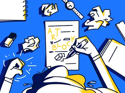 Unblock your Creativity art direction digital art free illustration gallery illustration manypixels unlimited design