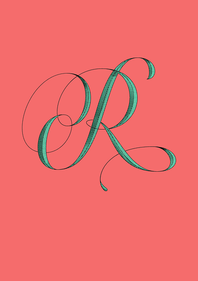 R branding design lettering logo