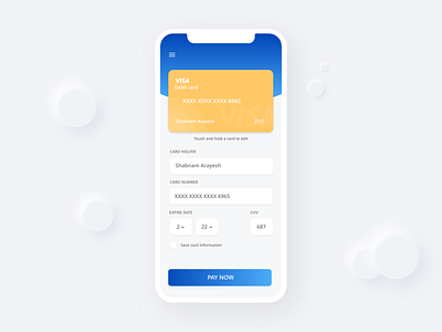 credit card checkout / #DailyUI /Challenge #2 app app design credit card credit card checkout design ui ux
