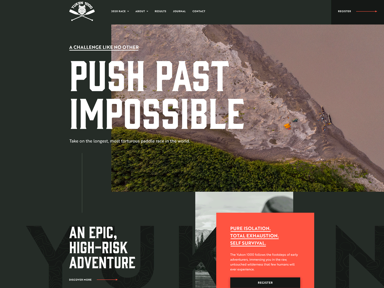 Event Website by Fhoke bold dark typogaphy website website design