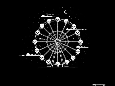 Wheel of Death carnival dark carnival death ferris wheel skull wheel wheel of death