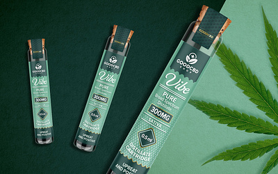 GoodCBD Shop - Distillate Cartridges (2019) brand branding cannabis cbd design graphic design graphic designer health label design logo packaging packaging design weed