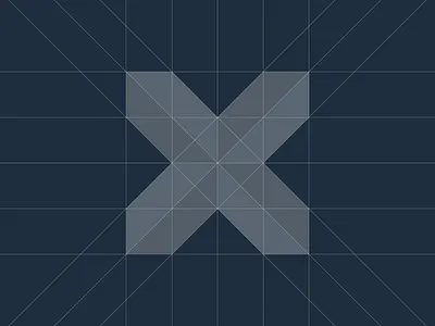 X Logo branding design flat grid design grid logo grid system grids icon identity identity design illustration logo logo design logo grid modern typography ui ukraine x x logo