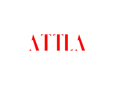 ATTLA graphic design identity lettering logo logodesign logotype red vector