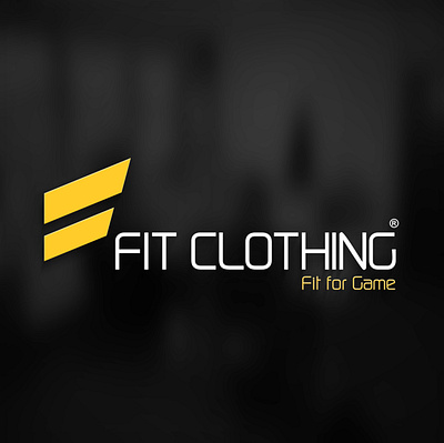 Fit Clothing logo black brand branding business design logo sports vector