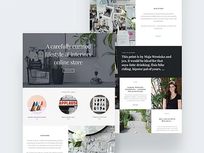 April and the Bear website ecommerce shopping website website design