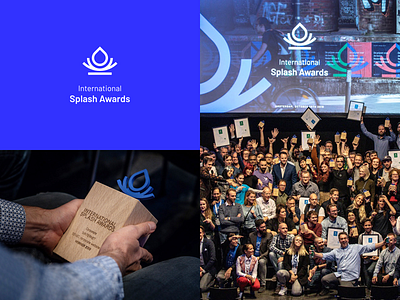 Rebrand International Splash Awards blue brand identity branding branding design clean drop drupal drupalcon event graphic design haelsum identity opensource rebrand rebranding splash splash awards