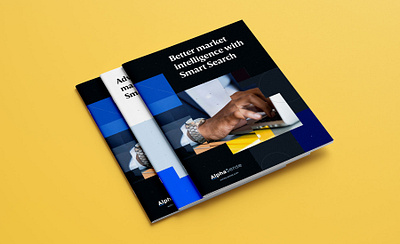 AlphaSense Collateral corporate financial fintech marketing website