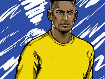 Illustration of Alphonse Areola digital digital illustration drawing editorial editorial illustration football graphic illustration people portrait soccer