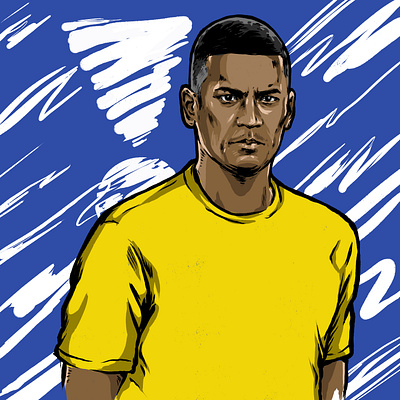 Illustration of Alphonse Areola digital digital illustration drawing editorial editorial illustration football graphic illustration people portrait soccer