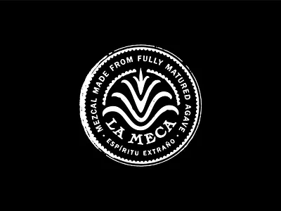 La Meca Outtake agave badge branding design handlettering icon illustration lettering lockup logo logodesign logotype mexico mezcal type typogaphy