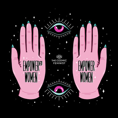 Empowered Women, Empower Women bold colors illustration art illustrations