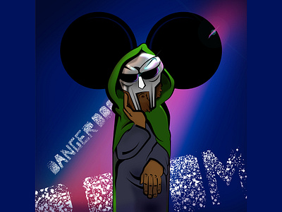 Danger Doom cover cover art danger doom doomsday illustration illustrator mfdoom rap vector