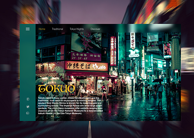 Tokyo Nights creative myanmar ui uidesign uiux webdesign website