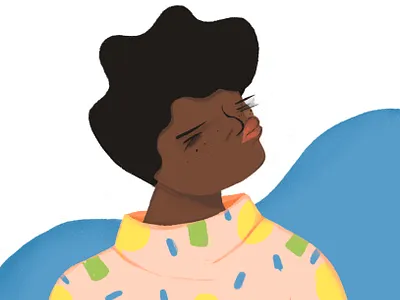 Dance series. Portrait drawing exploration illustration ilustración procreate