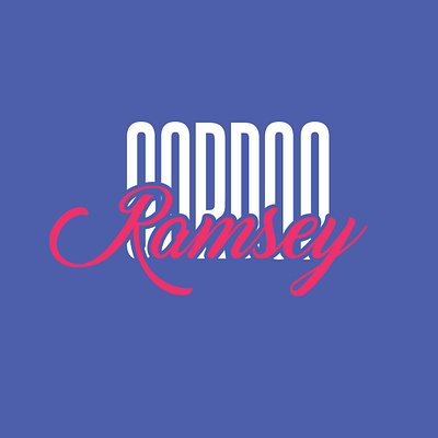 GORDON RAMSEY TYPOGRAPHY adobe animation branding design gordon illustration illustrator product typography vector website