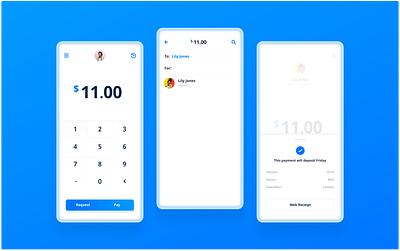 Payment App l 8 · 365 app art blue clean design flat interface ios minimal mobile pay payment payment app simple sketch type typography ui ux vector