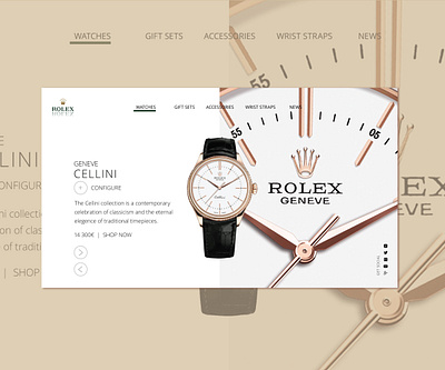 Rolex Concept web design branding design concept art webdesign