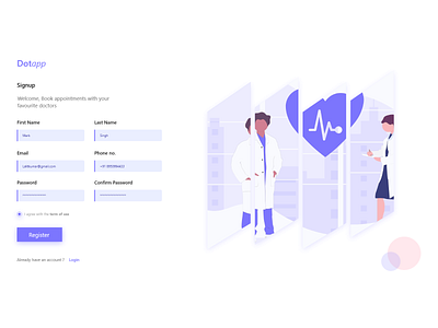 Signup page account adobe adobe photoshop adobexd checklist illustration login sign in signup site typography ui ux vector