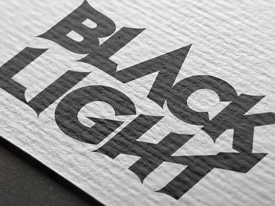 Blacklight Logo branding design logo typography