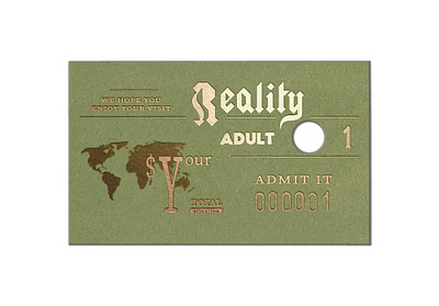 Ticket to Reality design illustration photoshop poster