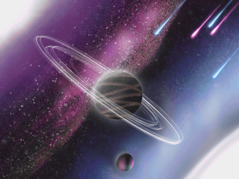 Falling stars animated animated gif art artist design drawing falling star falling stars galaxy gif animated gift illustration illustrations ipadprocreate planets procreate space stars