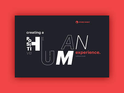 Atomic Robot | Culture Book atomic robot booklet human mission statement