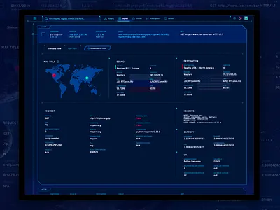 Raw System Log Data app design blue dashboard data data visualization dataviz hud scifi scifiui ui