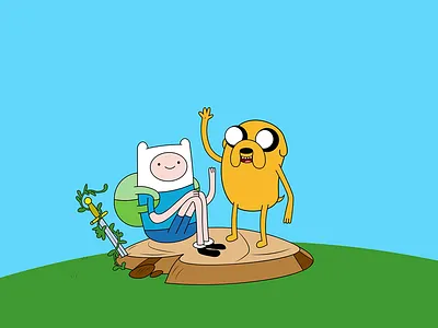 Finn and Jake Adventure Time animation anime character characters colors design dribbble funny happy illustration